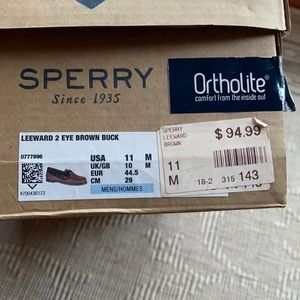 Dark brown Sperry 11 Mens